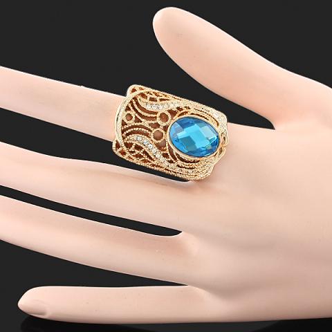 34mm EGYPTIAN SWAROVSKI CRYSTAL FINGER RING-8